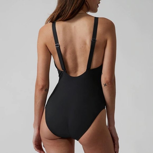 Athleta Hermosa One Piece Swimsuit size XS Black - Picture 2 of 6